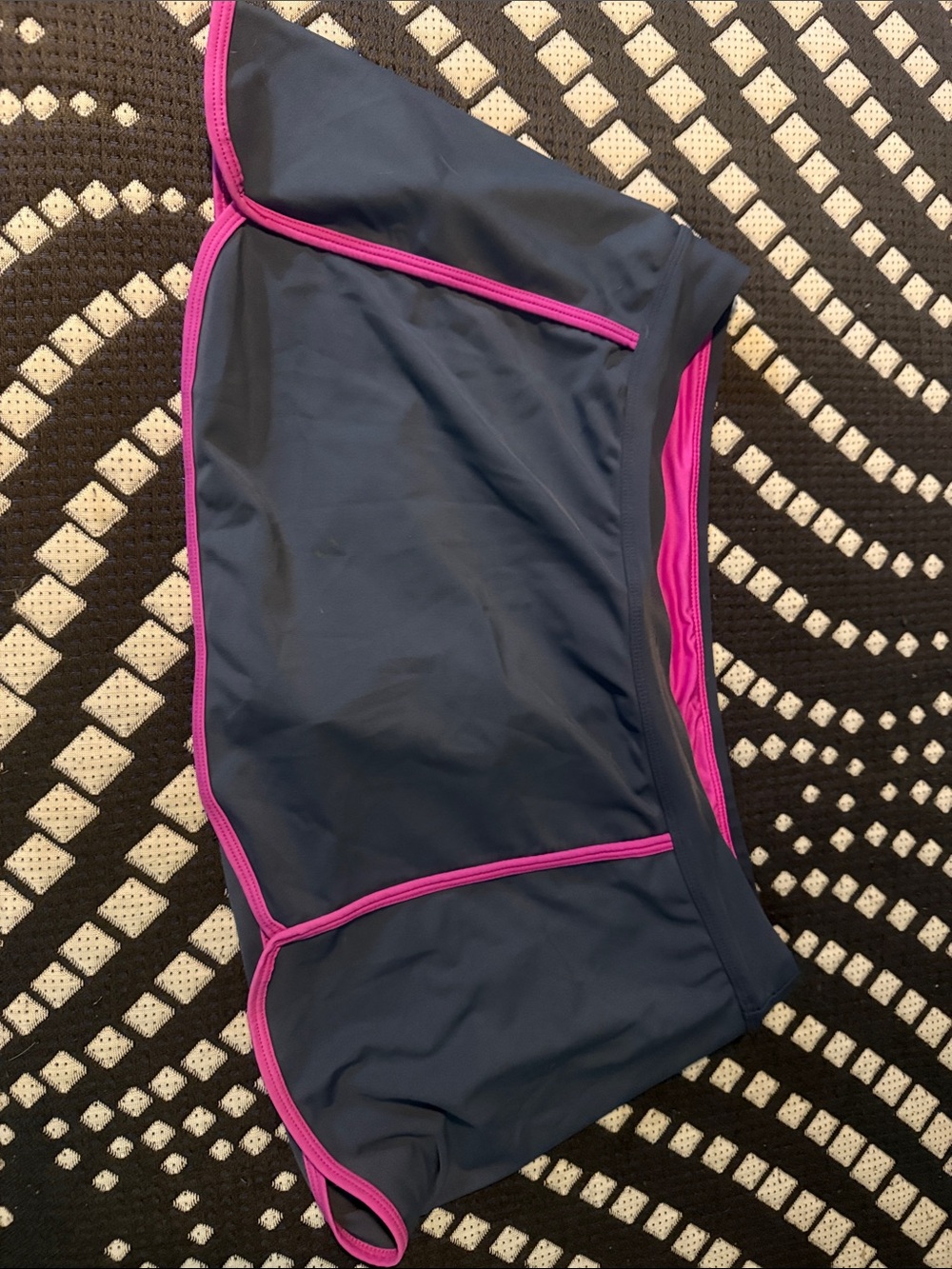 Free Country Navy Bikini Bottoms with Pink Trim